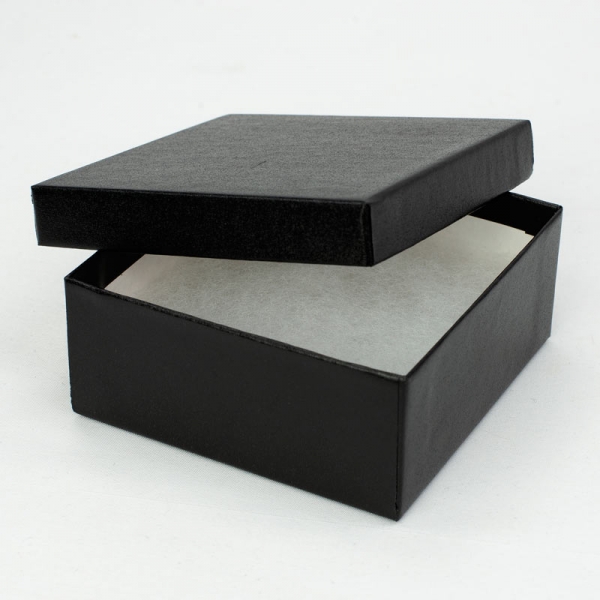 Jewelry Boxes-Black-#33D - 3-1/2 x 3-1/2 x 1-1/2 - Pack 100