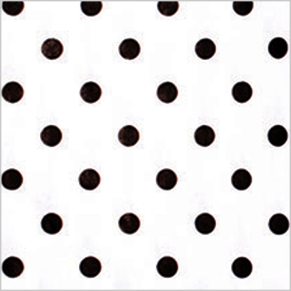 Printed Tissue - Black Dots on White T10736