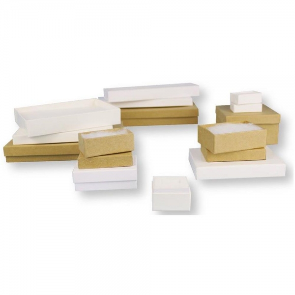 Divine Jewelry Boxes White and Kraft