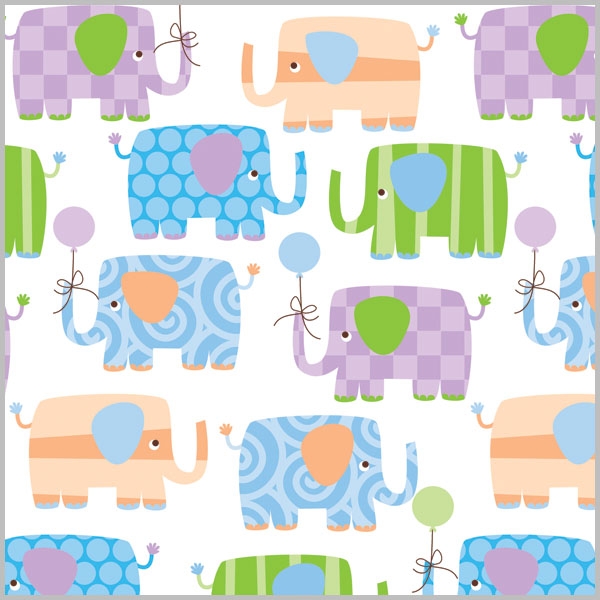 Baby Elephants Gift Wrap 24 x 417