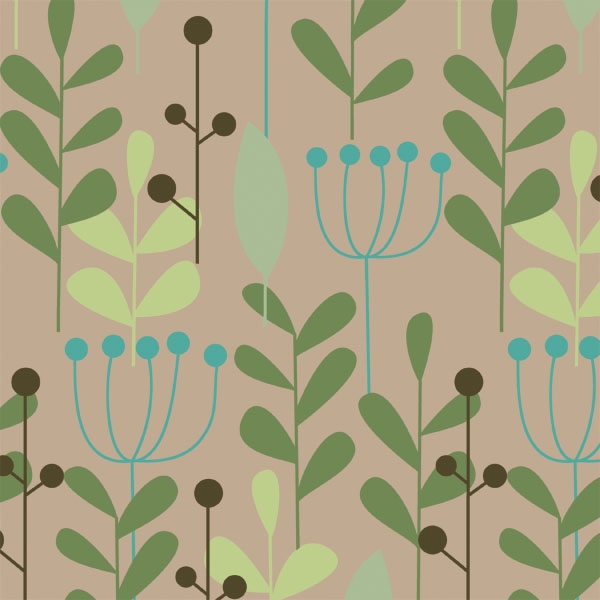 Leaves and Berries Gift Wrap 24 x 833