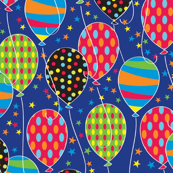 Party Balloons Gift Wrap 24 x 417