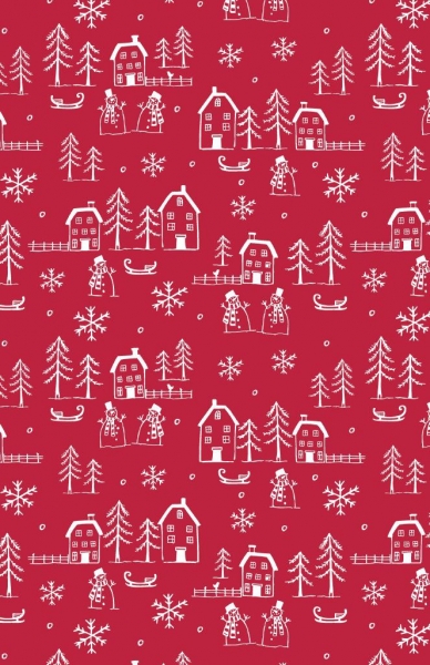 Home Town Christmas Gift Wrap by Present Paper 1/2 Ream 417 ft x 30 in