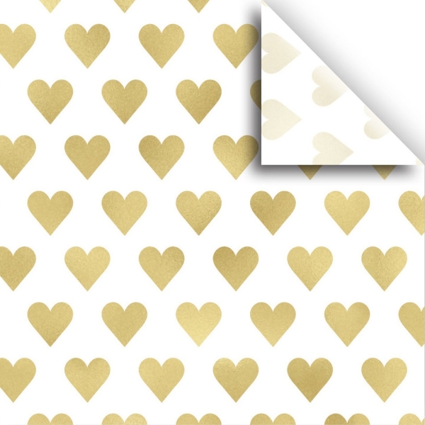 Golden Heart Tissue Paper 20