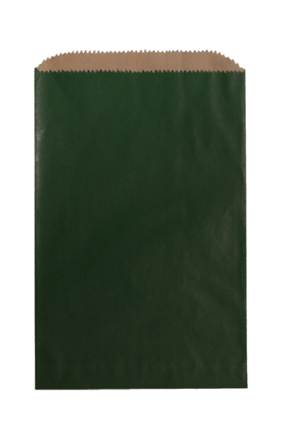 6-1/4 x 9-1/4 - Forest Green Paper Merchandise Bags