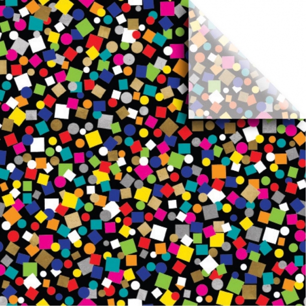 Party Popper Black Tissue Paper 20