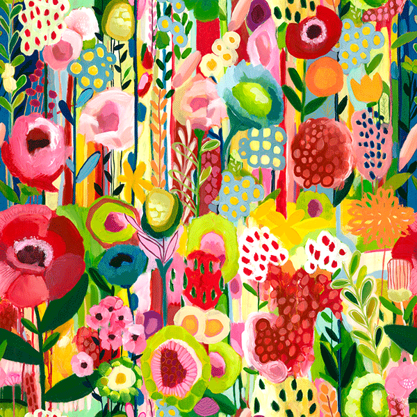 Floral Collage Gift Wrap 30 x 833