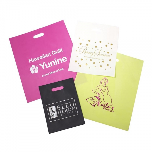 Color Frosty Plastic Merchandise Bags