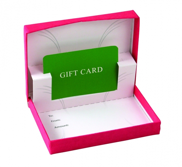 Gift Card in Various Gift Boxes