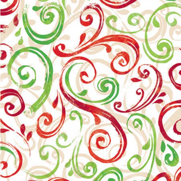 Christmas Swirls Gift Wrap 24 x 833