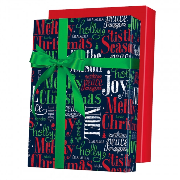 Tis the Season Reversible Gift Wrap 24 x 417
