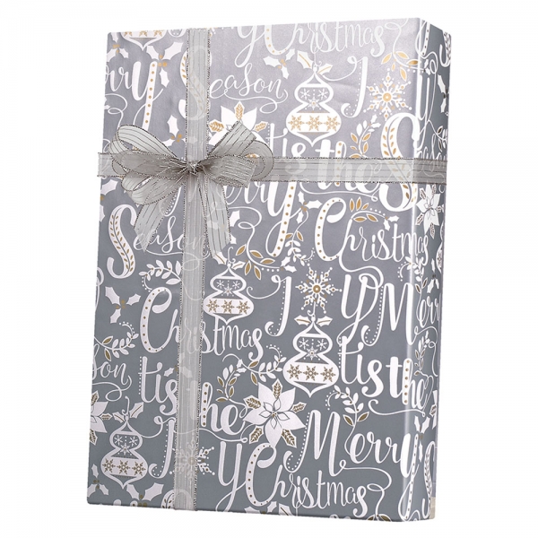 Scripted Holiday Gift Wrap 24 x 833