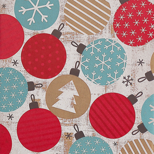 Twinkling Ornaments Gift Wrap 24 x 417