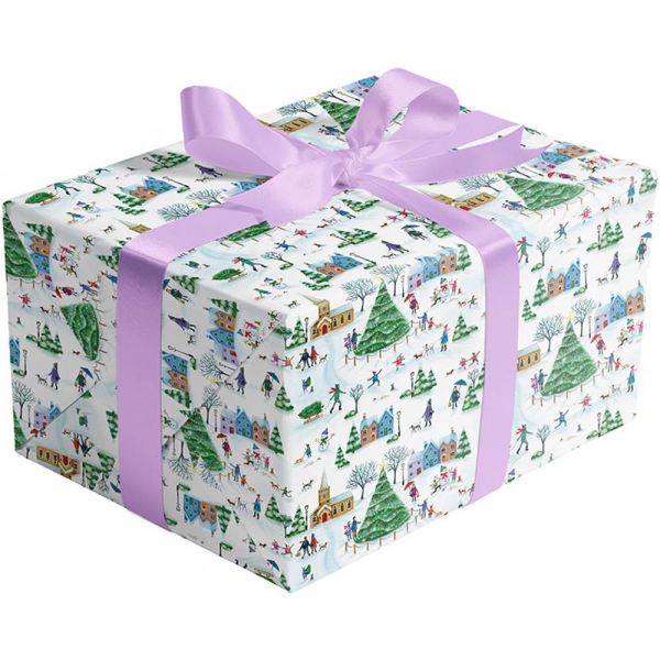 Christmas Village Gift Wrap 30 x 417