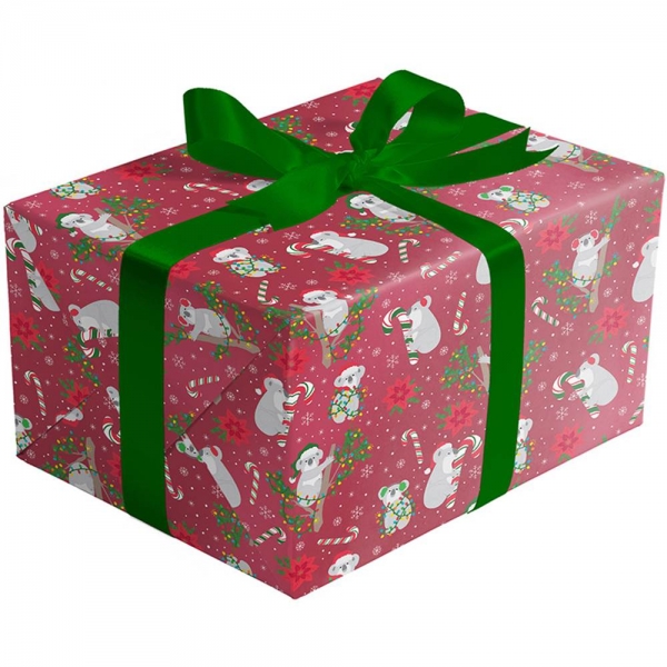Festive Koala Gift Wrap 30 x 417
