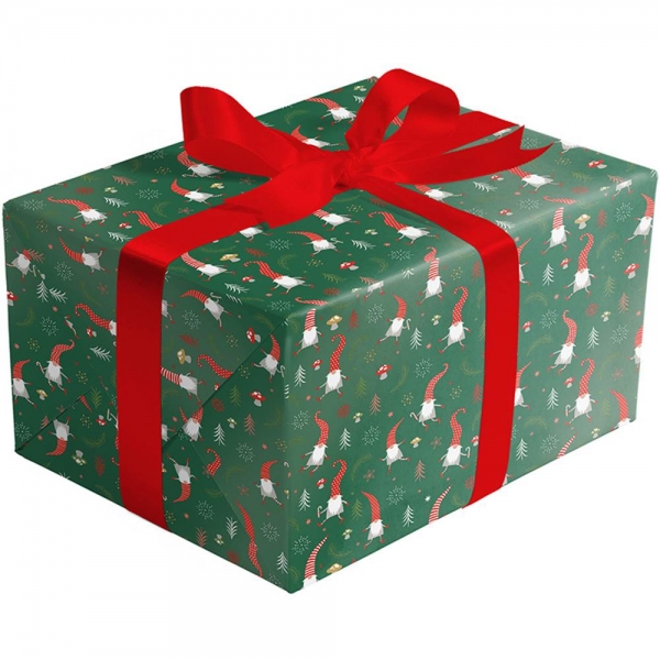 Gnome for Christmas Gift Wrap 30 x 417