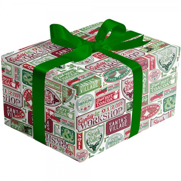 Santa Signs Gift Wrap 30 x 417