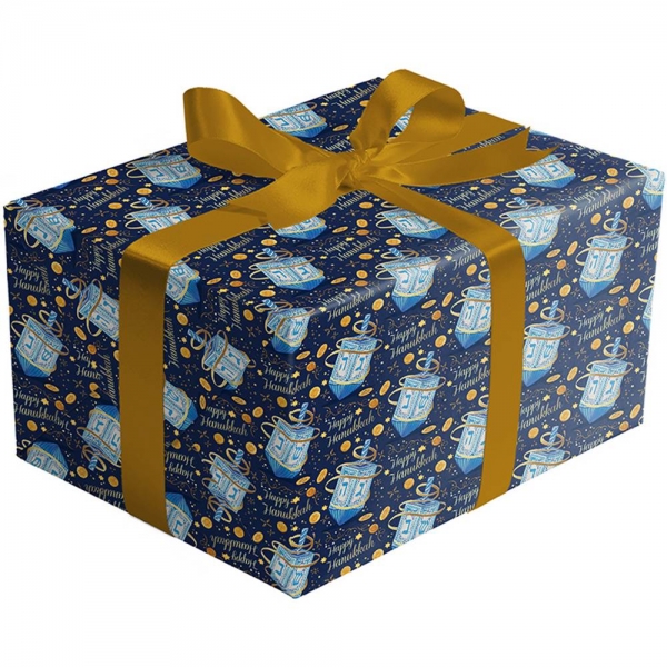 Happy Hanukkah Gift Wrap 30 x 417