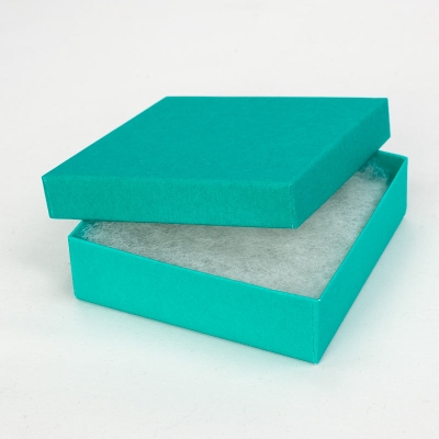 Jewelry Boxes-Tropical Blue-#33 - 3-1/2 x 3-1/2 x 1 - Pack 100