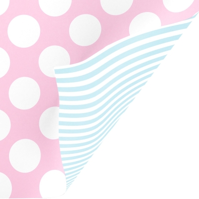 Pastel Pink and Blue Gift Wrap 30" x 833'