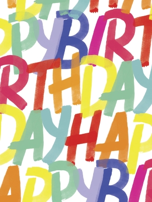 Rainbow Birthday Gift Wrap 30" x 417'