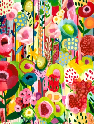 Floral Collage Gift Wrap 30" x 417'