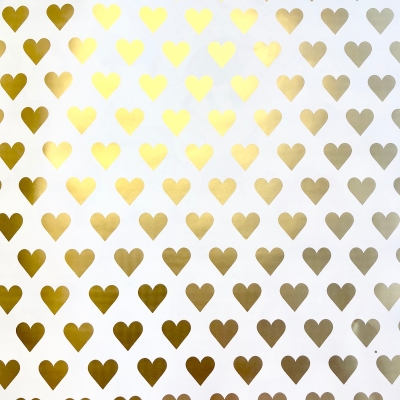 Golden Hearts Gift Wrap 30" x 417'