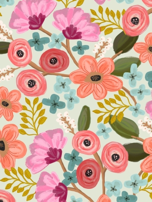 Floral Delight Gift Wrap 30" x 417'
