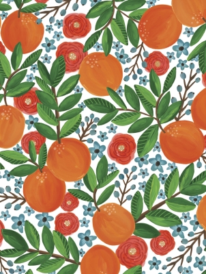 Mandarin Grove Gift Wrap 30" x 417'
