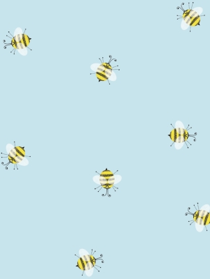 Honey Bees Gift Wrap 30" x 417'