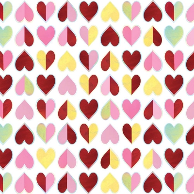 Sparkling Hearts 30 X 417 Gift Wrap