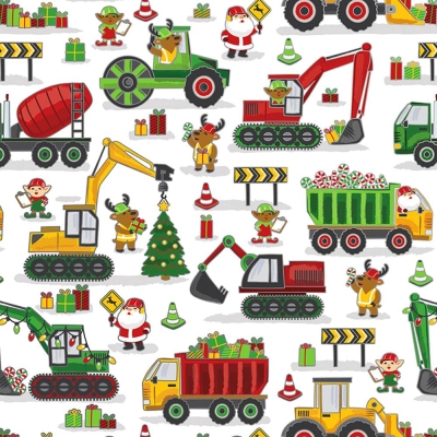 Holiday Construction 30 X 833 Gift Wrap