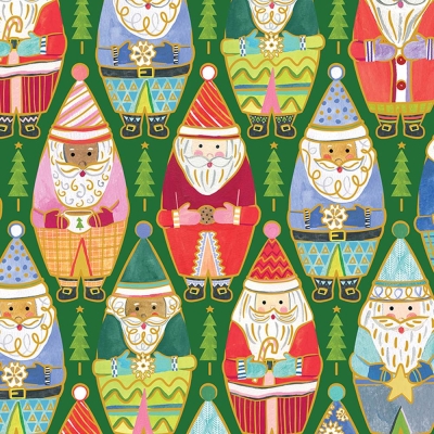 Santa Dolls 30 X 417 Gift Wrap