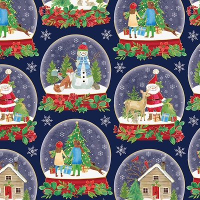 Snow Globes 30 X 417 Gift Wrap