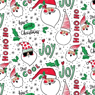 Cool Santa 30 X 833 Gift Wrap