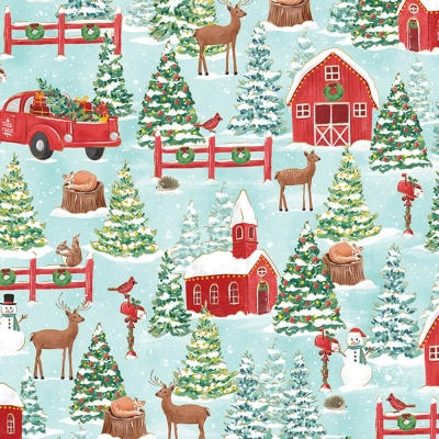 Country Christmas 30 X 833 Gift Wrap