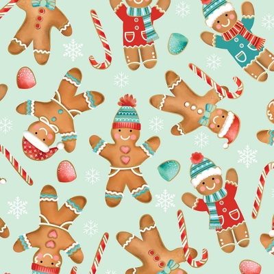 Gingerbread Cookies 30 X 833 Gift Wrap