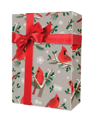 Christmas Cardinals Gift Wrap 24 x 417