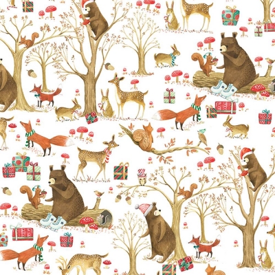 Christmas Forest Tissue Paper 20" x 30"
