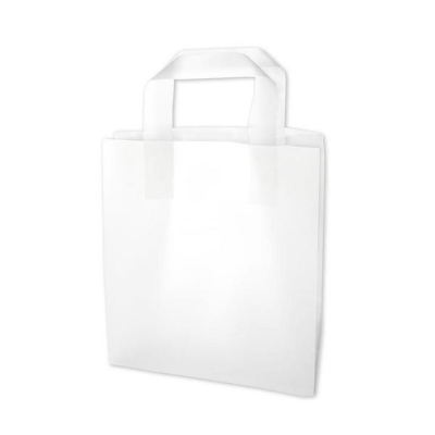 Clear 8 x 5 x 10 - 250/cs Frosty Shopping Bags