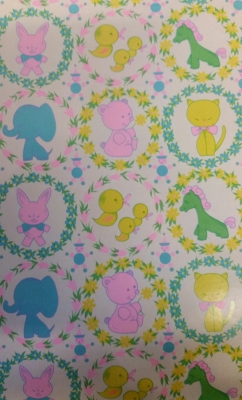 Baby Animals Gift Wrap 18" x 833'
