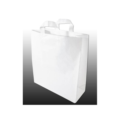White Opaque 16x6x18 -250/cs Frosty Shopper
