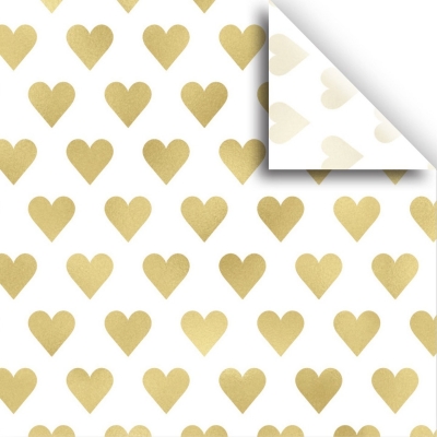 Golden Heart Tissue Paper 20" x 30"
