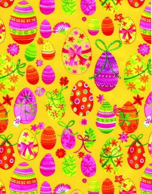 Easter Eggs Gift Wrap 24" x 417'