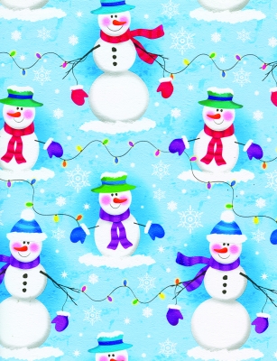 Frosty Nights Gift Wrap 24" x 417'