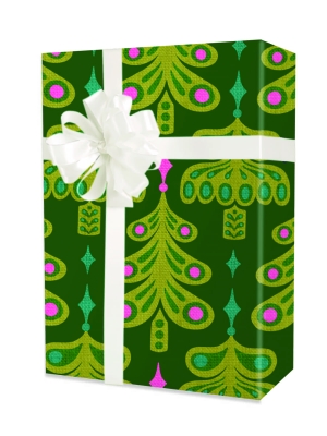 Jeweled Trees Gift Wrap 24 x 417