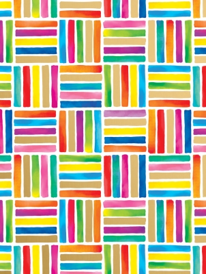 Colorful Lines 30 X 417 Gift Wrap
