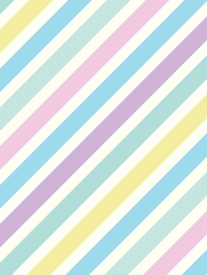 Pastel Stripe 30 X 833 Gift Wrap