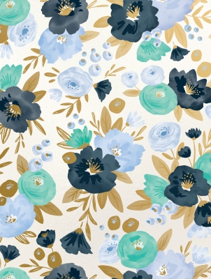 Fresh Flowers 30 X 417 Gift Wrap