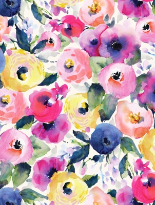 Watercolor Flowers 30 X 833 Gift Wrap